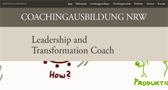 Desktop Screenshot of coachingausbildung-nrw.de