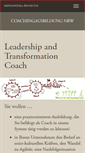 Mobile Screenshot of coachingausbildung-nrw.de